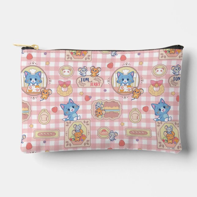 Anime Tom und Jerry Bakery Pattern Zubehörtasche (Vorderseite)