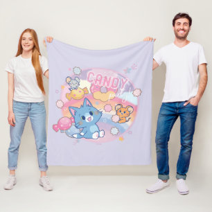 Anime Tom und Jerry Candy Party Fleecedecke