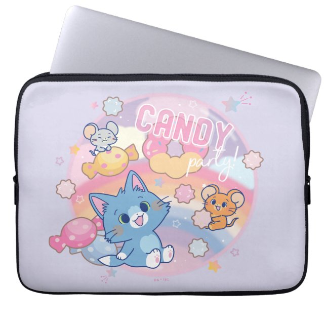 Anime Tom und Jerry Candy Party Laptopschutzhülle (Vorderseite)