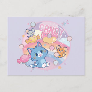Anime Tom und Jerry Candy Party Postkarte