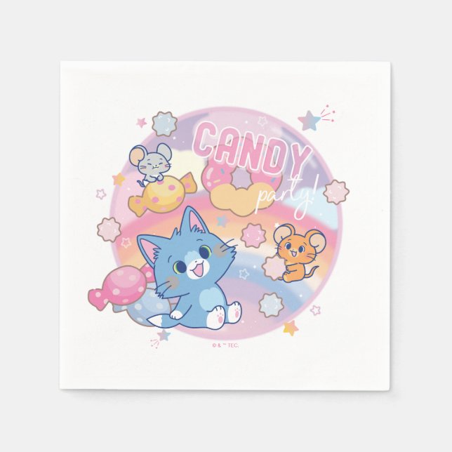 Anime Tom und Jerry Candy Party Serviette (Vorderseite)