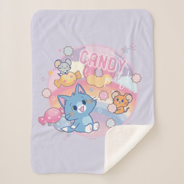 Anime Tom und Jerry Candy Party Sherpadecke (Vorderseite)