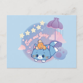 Anime Tom und Jerry Dreamy Nights Postkarte