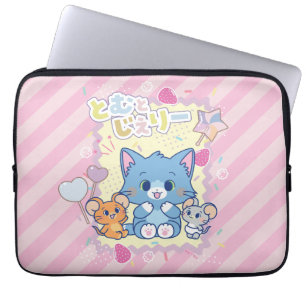 Anime Tom und Jerry Strawberry Fun Laptopschutzhülle