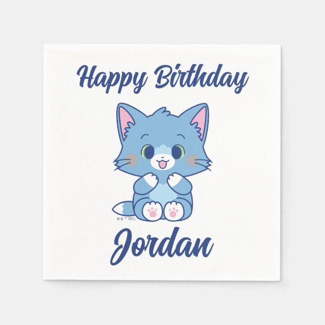 Anime Tom und Jerry - Tom Serviette (Vorderseite)