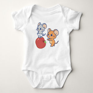 Anime Tuffy und Jerry Apple Rolling Baby Strampler