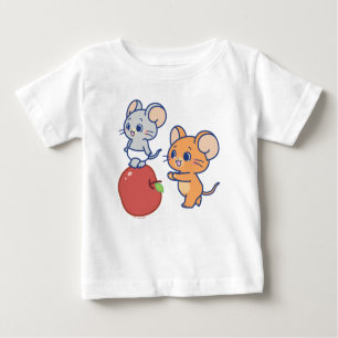 Anime Tuffy und Jerry Apple Rolling Baby T-shirt