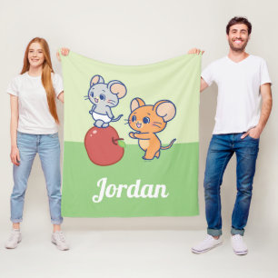 Anime Tuffy und Jerry Apple Rolling Fleecedecke