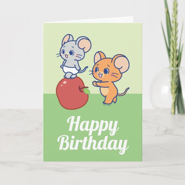 Anime Tuffy und Jerry Apple Rolling Karte (Vorderseite)