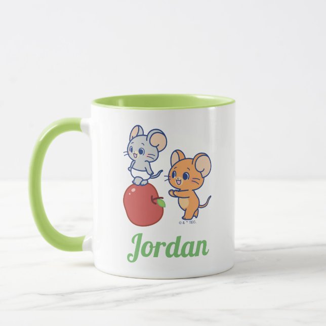 Anime Tuffy und Jerry Apple Rolling Tasse (Links)