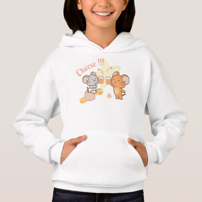 Anime Tuffy und Jerry Cheers zu Käse Hoodie (Vorderseite)