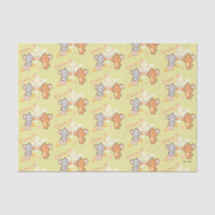 Anime Tuffy und Jerry Cheers zu Käse Seidenpapier