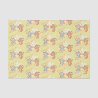 Anime Tuffy und Jerry Cheers zu Käse Seidenpapier