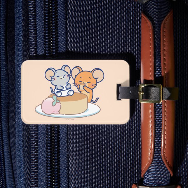 Anime Tuffy und Jerry Cheesecake Gepäckanhänger (Vorderseite Insitu 4)