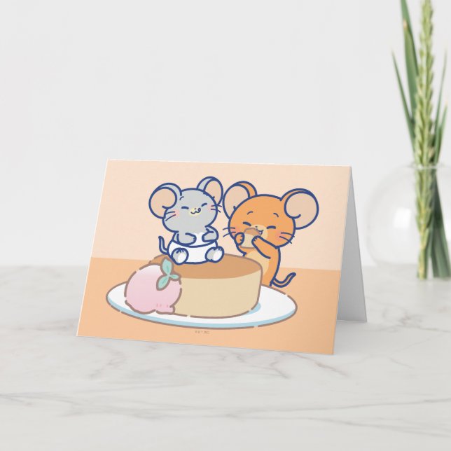 Anime Tuffy und Jerry Cheesecake Karte (Vorderseite)