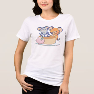 Anime Tuffy und Jerry Cheesecake Tri-Blend Shirt