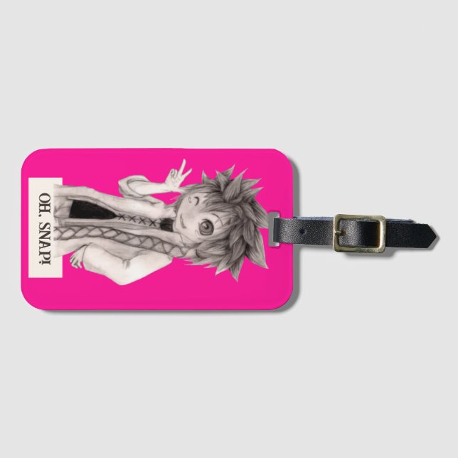 Anime Typ O SNAP, Original Zeichnend Gepäckanhänger (Vorderseite (Horizontal))