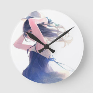 Anime-Uhr Runde Wanduhr