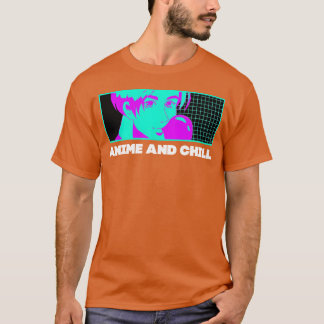 Anime und Chill Manga Lustige japanische Animation T-Shirt