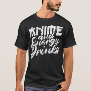 Anime und Energy Drinks Japanisches Nudel und Comi T-Shirt