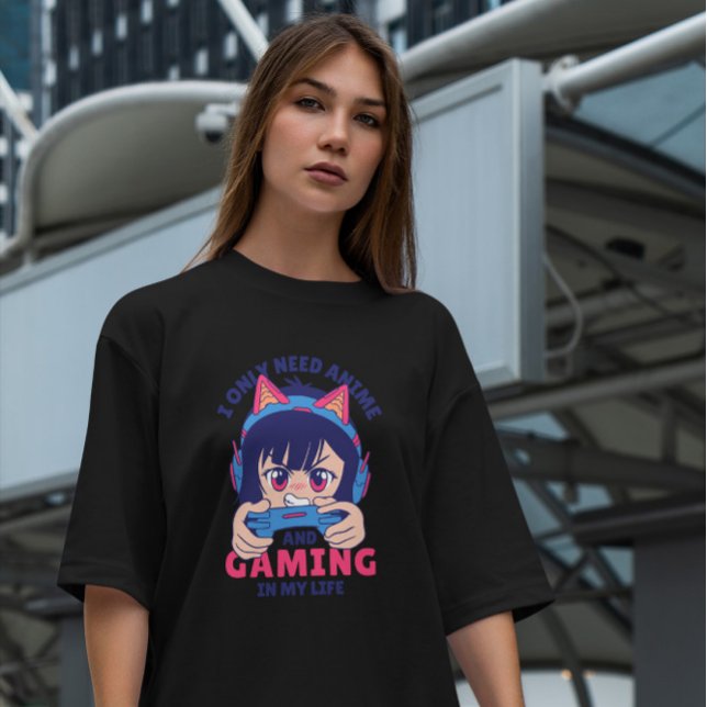Anime und Gaming T-Shirt (Von Creator hochgeladen)