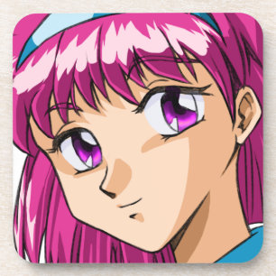 Anime und Manga Faces Untersetzer