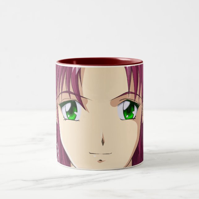 Anime und Manga stellt gegenüber Zweifarbige Tasse (Mittel)