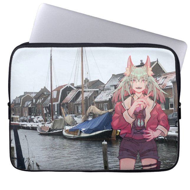 Anime, V Tuber, VTuber, Harbor. Laptopschutzhülle (Vorderseite)