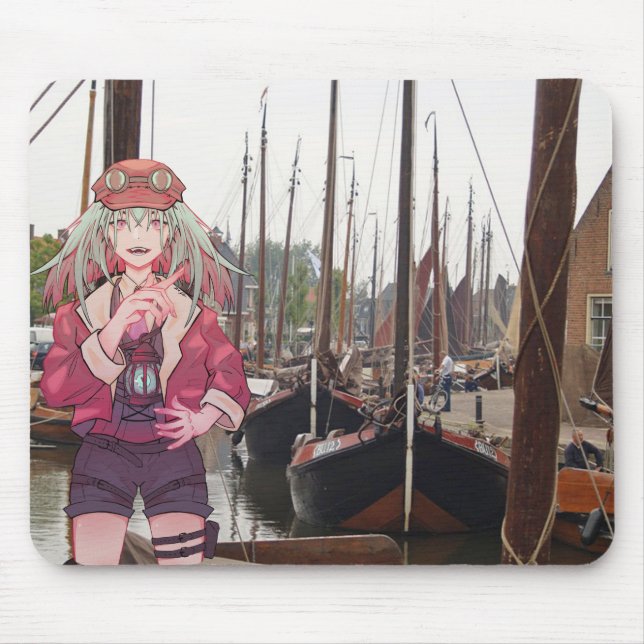 Anime, V Tuber, VTuber, Harbor Mousepad (Vorne)