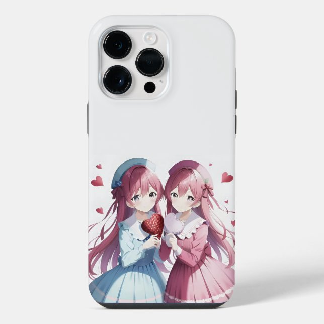 Anime-Valentinstag iPhone Hülle (Rückseite)
