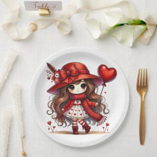 Anime Valentinstag  Pappteller