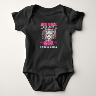 Anime Video Games Girl Otaku Teen Japanisches Gami Baby Strampler