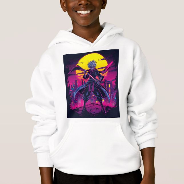 Anime Violet - Bold & Dreamy Ästhetik Hoodie (Vorderseite)