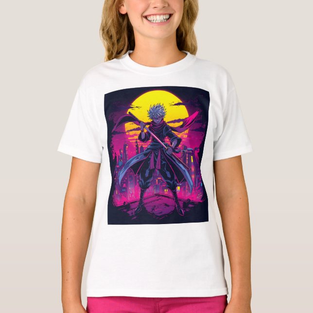 Anime Violet - Bold & Dreamy Ästhetik T-Shirt (Vorderseite)