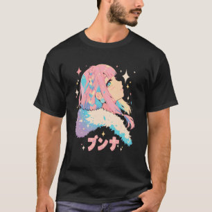 Anime Waifu Süße Anime Manga Katzenmädchen Retro T-Shirt