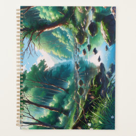 Anime Waldlandschafts Grafik Planer