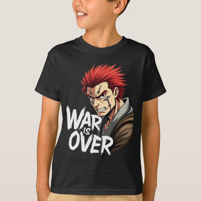 Anime Warrior - Krieg ist über Kampf kämpfen Manga T-Shirt (Vorderseite)