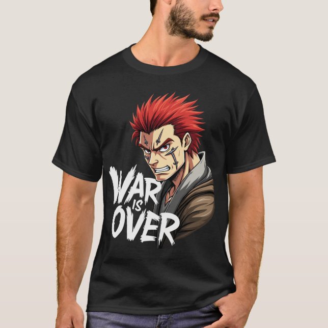 Anime Warrior - Krieg ist über Kampf kämpfen Manga T-Shirt (Vorderseite)