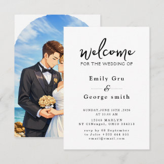 Anime Wedding Invitation Save The Date