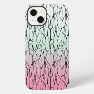 Anime Weiße und Rosa Monarch-Schmetterling-Handyhü iPhone 13 Hülle