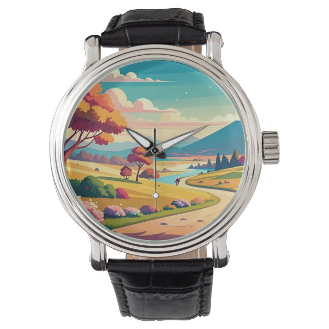 Anime-Welt Armbanduhr (Vorderseite)