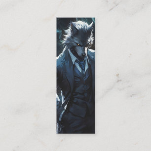 Anime Werewolf Gentleman Mini Visitenkarte