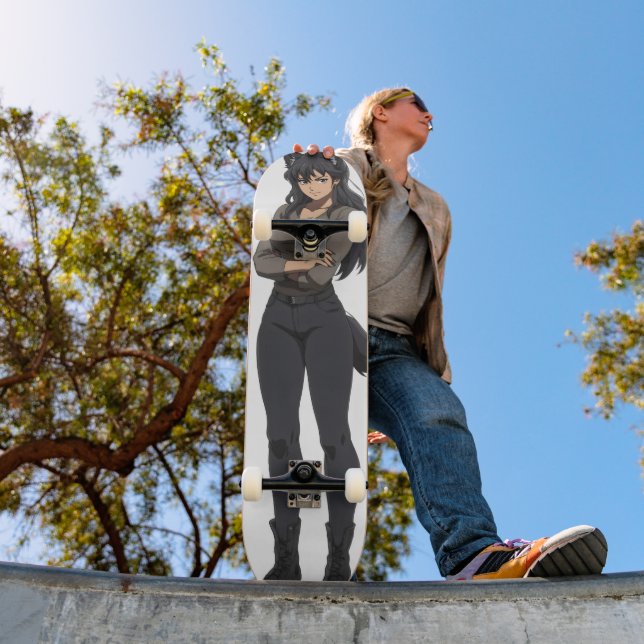 Anime Werewolf Woman Skateboard (Außenbereich 1)