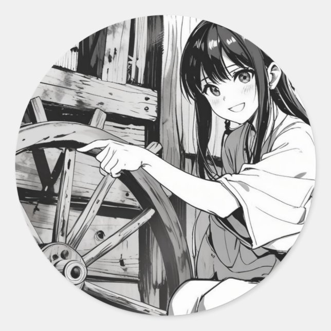 Anime Wheel Stickers (Vorderseite)