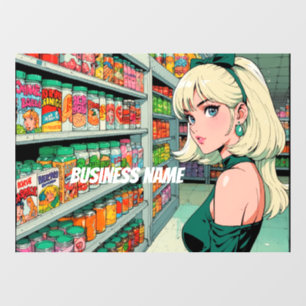 Anime Window Clying Fensteraufkleber