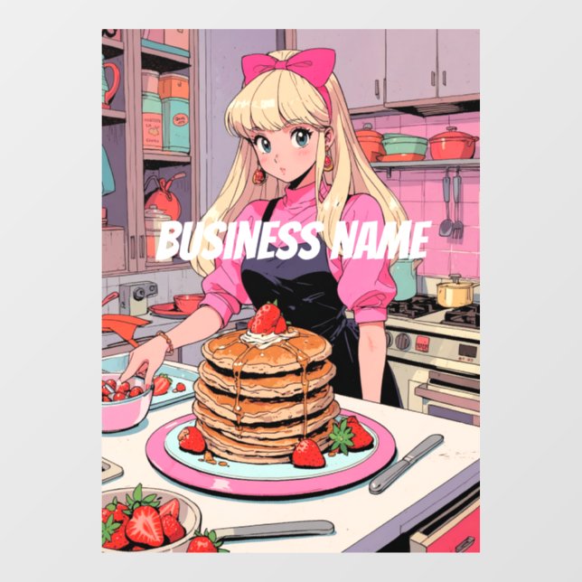 Anime Window Clying Fensteraufkleber (Blatt)