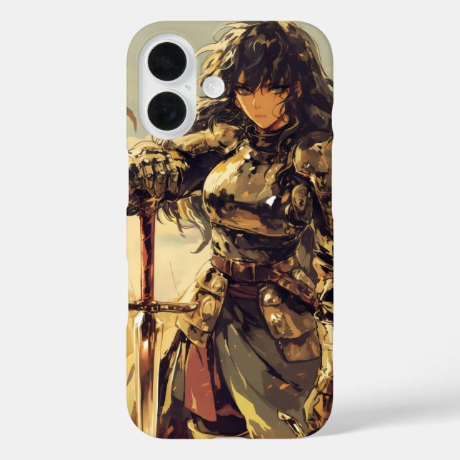 Anime Woman Knight Fantasy Case-Mate iPhone Hülle (Rückseite)