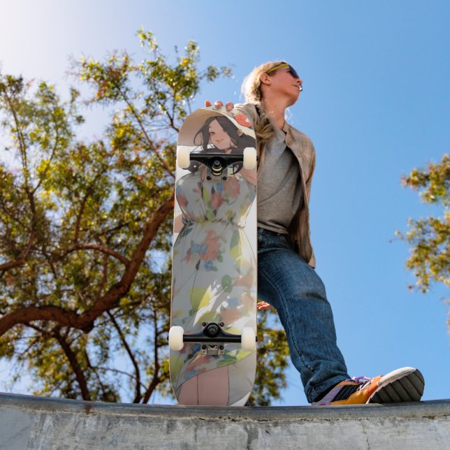 Anime Woman Plus Größe Skateboard (Außenbereich 1)