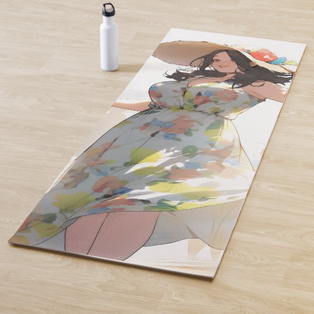 Anime Woman Plus Größe Yogamatte (Beispiel)