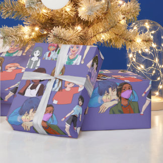 Anime Wrapping Paper Geschenkpapier